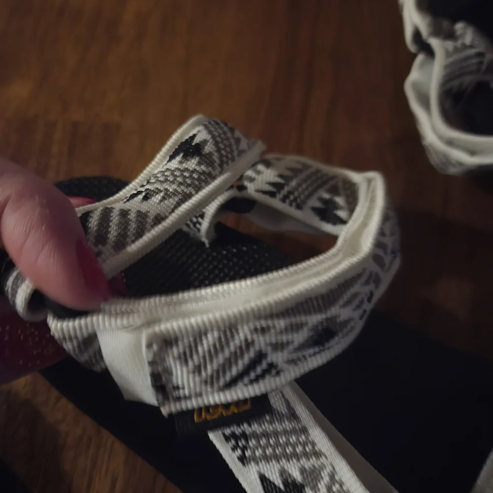 Teva Black and White Sandals - Picture 2 of 5
